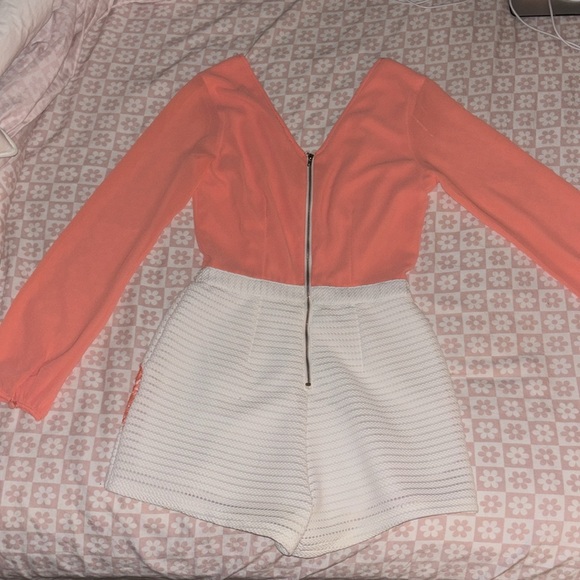 soieblu romper coral and white - Picture 4 of 4